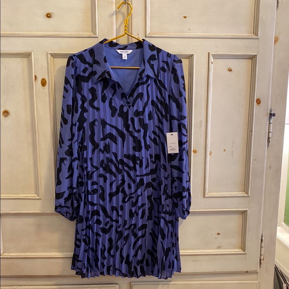 Blue Patterned Dress